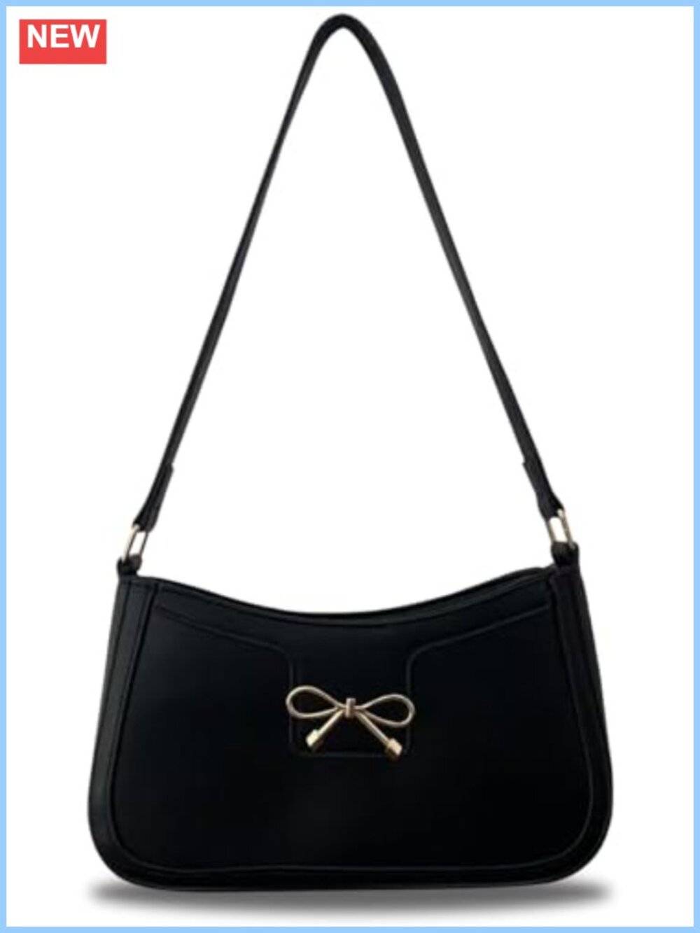 Small Shoulder Bag for Women Bow Y2K PU Leather Purse